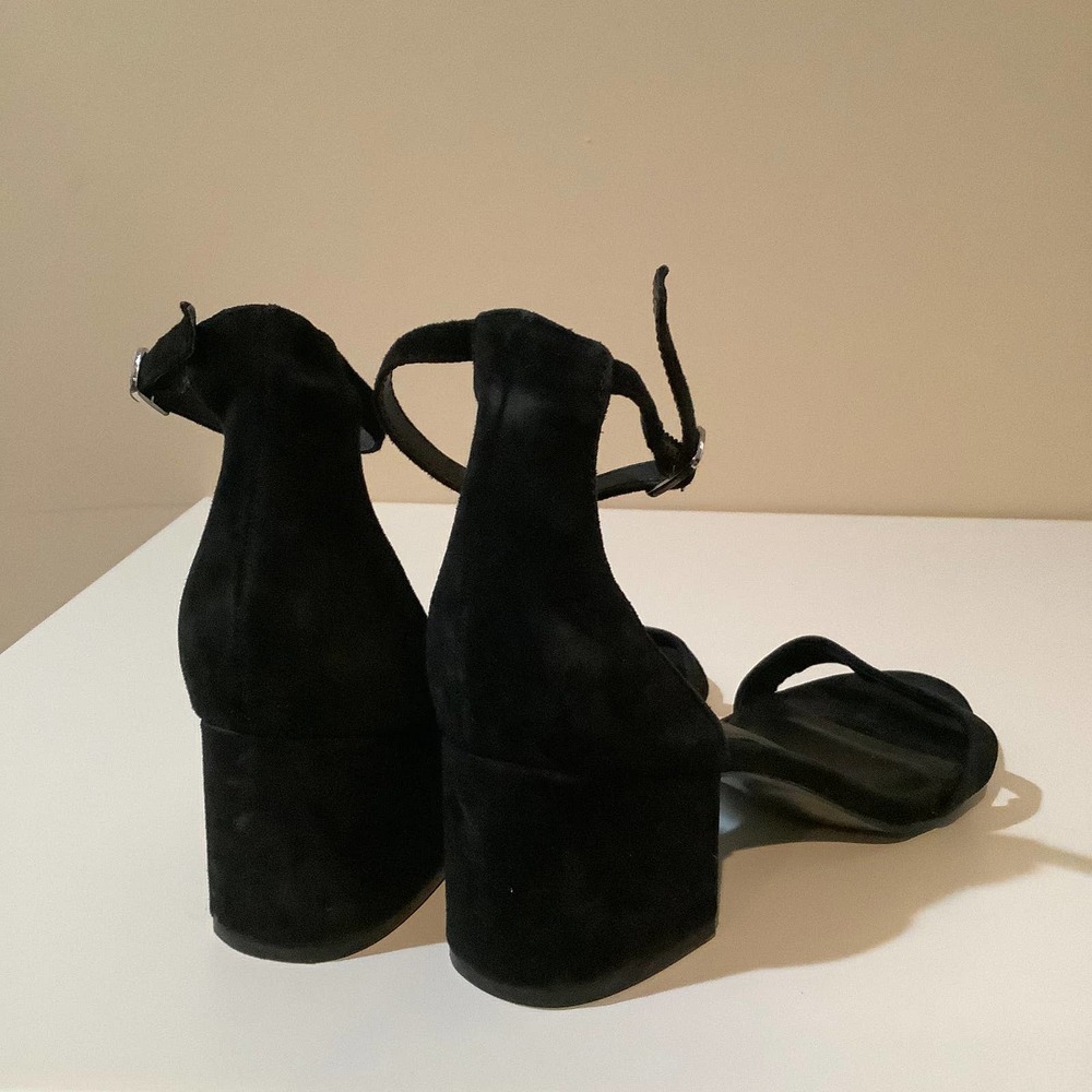 Steve Madden ireene black suede chunky heel sandal - Picture 5 of 6